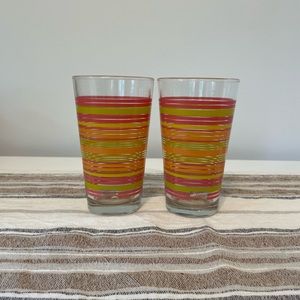 Fiestaware 16 oz drinking glass set